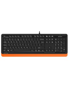 Клавиатура проводная Fstyler FK10 мембранная USB черный оранжевый A4tech