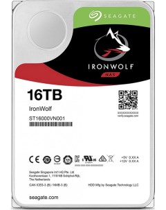 Жесткий диск HDD 16Tb IronWolf 3 5 7200rpm 256Mb SATA3 ST16000VN001 Seagate