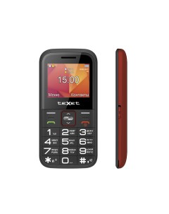 Мобильный телефон TM B418 2 2 220x176 TFT 1xCam 2 Sim 1400 мА ч micro USB красный Texet