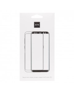 Защитное стекло Clean Line для экрана смартфона Xiaomi Poco F4 Full screen ударопрочное черная рамка Activ