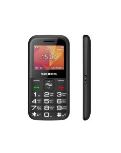 Мобильный телефон TM B418 2 2 220x176 TFT 1xCam 2 Sim 1400 мА ч micro USB черный Texet