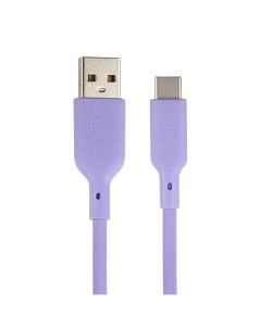 Кабель USB 2 0 USB A USB Type C 3A 1м фиолетовый 32961 Qumo
