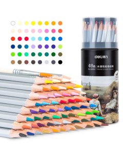 Набор цветных карандашей Nuevo шестигранные 48 шт 68102 Deli