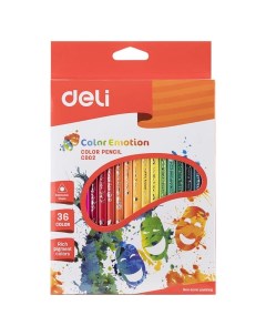 Набор цветных карандашей Color Emotion трехгранные 36 шт EC00230 Deli
