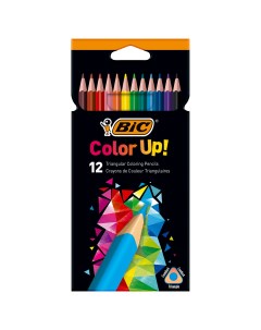 Набор цветных карандашей Color UP трехгранные 12 шт заточенные 9505271 Bic
