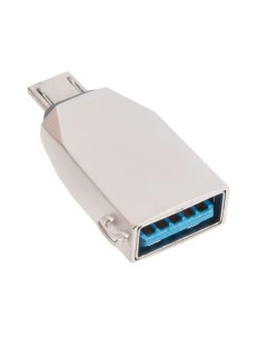 Переходник адаптер Micro USB USB OTG серебристый UA10 6957531070283 Hoco