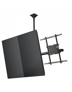 Кронштейн потолочный для TV монитора CMP42 26 42 VESA 200x200мм 400x400мм наклонный до 68 кг черный Wize pro