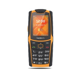 Мобильный телефон TM 521R 2 4 320x240 TFT BT 1xCam 2 Sim 2500 мА ч USB Type C черный оранжевый Texet