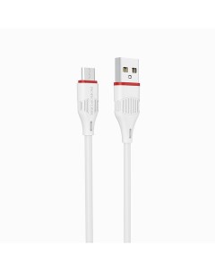 Кабель USB Micro USB 2A 1м белый Enjoy BX17 99406 Borofone