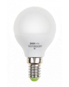 Лампа светодиодная E14 шар G45 5Вт 3000K нейтральный свет 400лм PLED ECO G45 5w E14 3000K 1036896A Jazzway