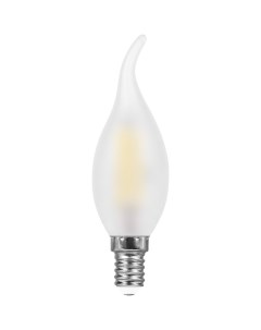 Лампа светодиодная E14 свеча на ветру C35T 11Вт 4000K белый 930лм филаментная LB 714 38011 Feron