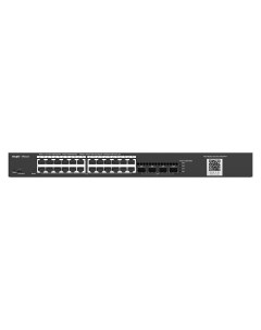 Коммутатор RG NBS3100 24GT4SFP P управляемый кол во портов 24x1 Гбит с кол во SFP uplink SFP 4x1 Гби Reyee (ruijie)