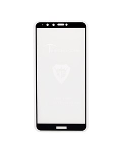 Защитное стекло для смартфона Huawei Y9 2018 2 5D Full Screen с белой рамкой 85066 Brera