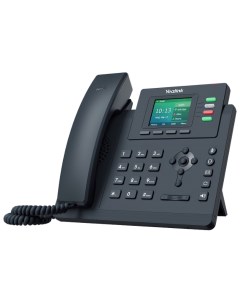 VoIP телефон SIP T33P 4 линии 4 SIP аккаунта цветной дисплей PoE черный Yealink