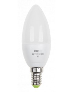 Лампа светодиодная E14 свеча C37 5Вт 3000K теплый свет 400лм PLED ECO C37 5w Е14 3000K 1036834A Jazzway