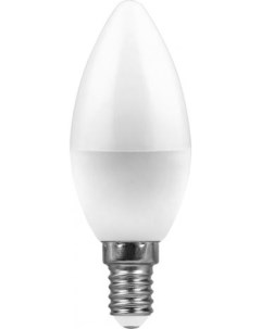 Лампа светодиодная E14 свеча C37 7Вт 6400K дневной 600лм LB 97 25477 Feron