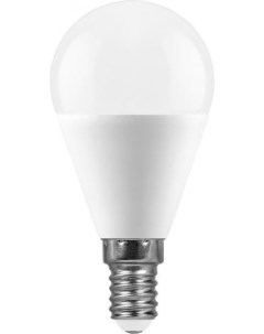 Лампа светодиодная E14 шар G45 11Вт 2700K теплый свет 915лм LB 750 25946 Feron