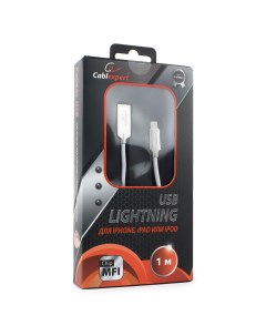 Кабель USB2 0 Am Lightning 8 pin 1m белый серия Platinum блистер CC P APUSB02W 1M Cablexpert