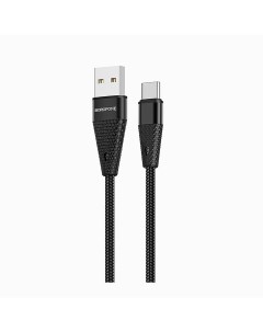 Кабель USB Type C 3A 1 2м черный Pineapple BU10 10994 Borofone