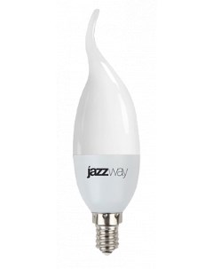 Лампа светодиодная E14 свеча на ветру CA37 9Вт 3000K теплый свет 820лм PLED SP 2859518A Jazzway