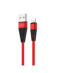 Кабель USB Lightning 8 pin 2 4A 1 2м красный Pineapple BU10 10963 Borofone
