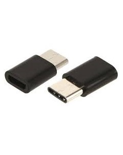 Переходник адаптер Micro USB USB Type C черный 4680419068448 Red line