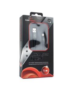 Кабель USB2 0 Am Type C серия Platinum блистер 1м черный CC P USBC03Bk 1M Cablexpert