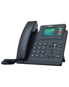 VoIP телефон SIP T33G 4 линии 4 SIP аккаунта цветной дисплей PoE черный Yealink