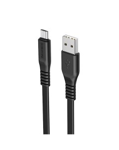 Кабель USB Micro USB 2 1A 1м черный Wide power BX23 Borofone