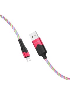 Кабель USB Lightning 8 pin 2 4A 1м красный Streamer BU19 23222 Borofone