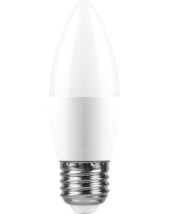 Лампа светодиодная E27 свеча C37 11Вт 6400K дневной 955лм LB 770 25945 Feron