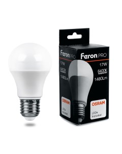 Лампа светодиодная E27 груша A65 20Вт 2700K теплый свет 1740лм LB 1020 38041 Feron.pro