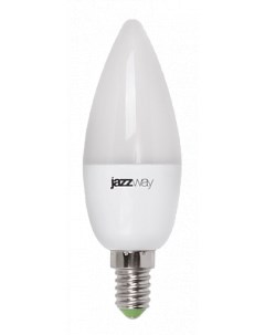 Лампа светодиодная E14 свеча C37 7Вт 3000K теплый свет 530лм PLED SP 1027818 2 Jazzway