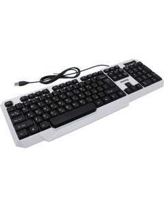 Клавиатура проводная ONE 333 мембранная подсветка USB белый черный SBK 333U WK Smartbuy