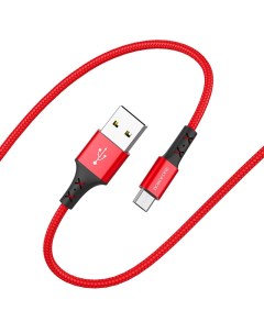 Кабель USB Micro USB 2 4A 1 м красный Enjoy BX20 00803 Borofone