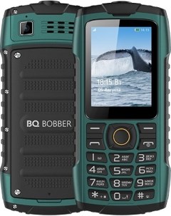 Мобильный телефон 2439 Bobber 2 4 320x240 TFT 32Mb RAM 32Mb BT 2 Sim 2000 мА ч зеленый Bq