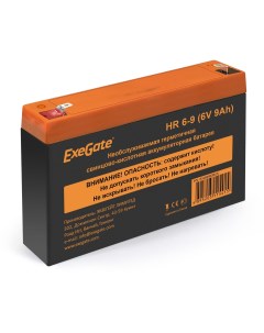 Аккумуляторная батарея для ИБП HR 6 9 6V 9Ah EX285851RUS Exegate