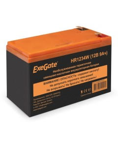 Аккумуляторная батарея для ИБП HR1234W 12V 9Ah EX285953RUS Exegate