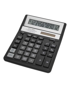Калькулятор бухгалтерский SDC 888XBK 12 разрядный однострочный экран черный Citizen