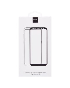 Защитное стекло 3D для смартфона Samsung SM G925 Galaxy S6 Edge Full Screen с черной рамкой 91271 Activ