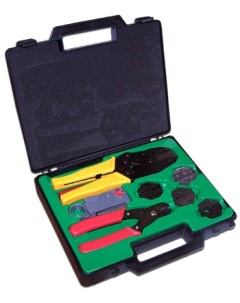Набор инструментов LAN NT TK COAX предметов в наборе 9 шт для работы с коаксиальным кабелем пластико Lanmaster