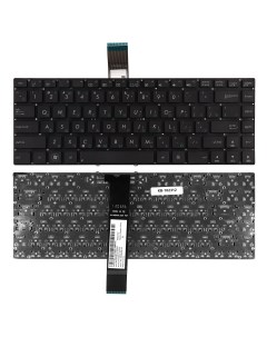 Клавиатура для Asus G46V Series Плоский Enter Черная без рамки KB 102312 Topon