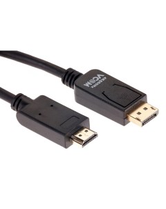 Кабель DisplayPort 20M HDMI 19M 4K 1 8 м черный CG609 1 8M Vcom