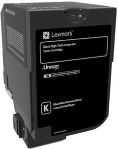 Картридж лазерный 74C5HKE черный 20000 страниц оригинальный для CS725de CS720de Lexmark