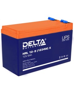 Аккумуляторная батарея для ИБП Delta HRL 12 9 Х 1234W 12V 9Ah Delta battery