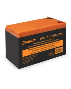 Аккумуляторная батарея для ИБП HRL 12 7 2 12V 7 2Ah EX285658RUS Exegate
