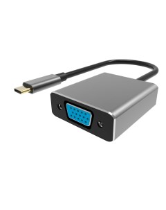 Переходник адаптер USB 3 1 Type C m VGA f 15см металлик CU421T CU421T Vcom