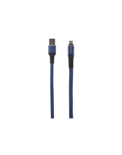 Кабель USB Micro USB плоский 2A 1 м синий 4680419064655 Red line