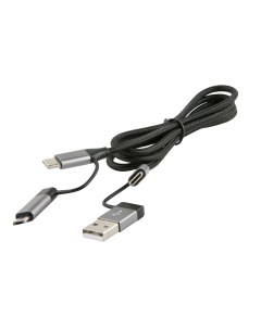 Кабель USB Type C USB Type C Micro USB USB 1м черный Red line