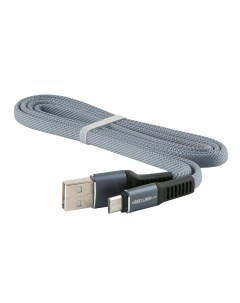 Кабель USB Micro USB 1м серый Red line
